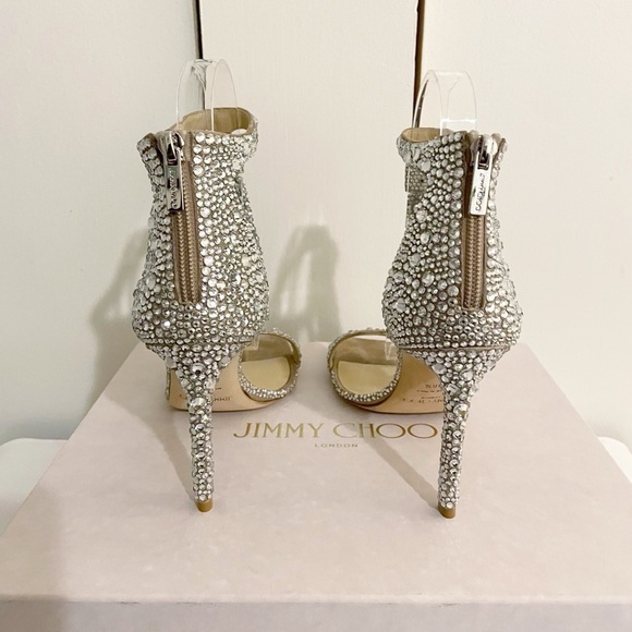 New Jimmy Choo Crystal Vinca 95mm Heel - Picture 12 of 14